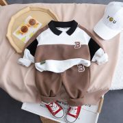 Trening crem cu alb pentru baietei (marime disponibila: 6-9 luni (marimea 19 incaltaminte)) md553-2-de5.6-9 luni (marimea 19 incaltaminte)