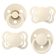 Bibs - set 4 suzete try-it collection 0 luni +-ivory bbb91340