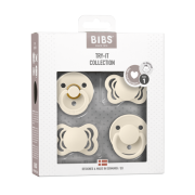 Bibs - set 4 suzete try-it collection 0 luni +-ivory bbb91340