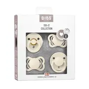 Bibs - set 4 suzete try-it collection 0 luni +-ivory bbb91340