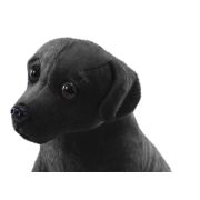 Caine de salvare cu sunet labrador negru - jucarie plus wild republic 14 cm wr27516