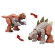 JURASSIC WORLD FIERCE CHANGERS DOUBLE DANGER DINOZAUR TRANSFORMABIL CARNOTAURUS SI STEGOSAURUS VIVMTHLP05_HLP07