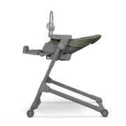 Lionelo - Scaun de masa multifunctional Cora Plus, Reglabil in 4 pozitii pe inaltime, Spatar reglabil in 3 pozitii, Cu bara de jucarii, Pliabil, Conform cu standardul european de securitate EN14988, Verde BYNLO-CORA _PLUS_GREEN_OLIVE