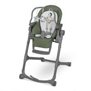 Lionelo - Scaun de masa multifunctional Cora Plus, Reglabil in 4 pozitii pe inaltime, Spatar reglabil in 3 pozitii, Cu bara de jucarii, Pliabil, Conform cu standardul european de securitate EN14988, Verde BYNLO-CORA _PLUS_GREEN_OLIVE