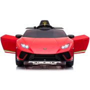 Masinuta electrica chipolino lamborghini huracan red cu scaun din piele si roti eva hubelklahu22re