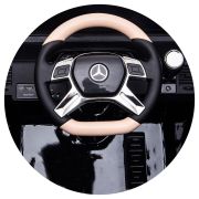 Masinuta electrica chipolino suv mercedes maybach g650 black cu scaun din piele si roti eva hubeljmag6501b