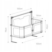 Patut cosleeping transformabil in bariera pat 120 cm ozar lvtk5904905021052