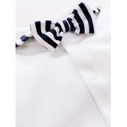 Salopeta eleganta alb cu negru (marime disponibila: 6-9 luni (marimea 19 incaltaminte)) am519-11.6-9 luni (marimea 19 incaltaminte)
