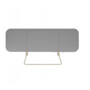 Bariera pat pliabila portabila cu inaltime reglabila smart grey 120 cm lvtk5904905021014
