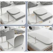 Bariera pat pliabila portabila cu inaltime reglabila smart grey 120 cm lvtk5904905021014
