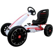 Kart cu pedale abarth, 3-7 ani, roti din spuma eva, g6 r-sport - alb edeedipb9388aalb
