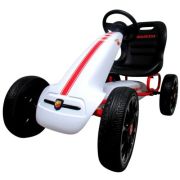 Kart cu pedale abarth, 3-7 ani, roti din spuma eva, g6 r-sport - alb edeedipb9388aalb