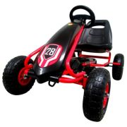 Kart cu pedale gokart, 3-7 ani, roti gonflabile, g4 r-sport - negru edeedihp-003dnegru
