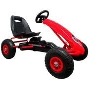 Kart cu pedale gokart, 3-7 ani, roti gonflabile, g4 r-sport - rosu edeedihp-003drosu