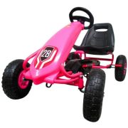 Kart cu pedale gokart, 3-7 ani, roti gonflabile, g4 r-sport - roz edeedihp-003droz