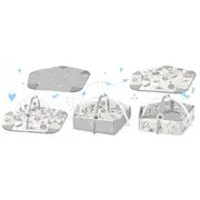 Salteluta de joaca educativa 3 in 1 nukido 730102 - gri edeedi730102