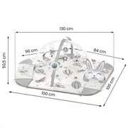 Salteluta de joaca educativa 3 in 1 nukido 730102 - gri edeedi730102