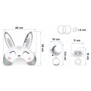 Set de 4 jucarii interactive pentru saltelute de joaca nukido 731000 - gri edeedi731000