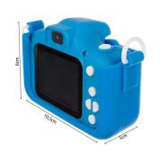 Aparat foto digital pentru copii Kitty, 2 inch, 3MP, card 16GB Kruzzel MY18070 BBJMY18070_Albastru