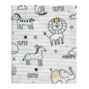 Cearceaf din muselina, 2buc./set, 120x160cm, safari yellow Kreis