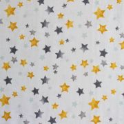 Cearceaf din muselina, 2buc./set, 120x160cm, star yellow Kreis