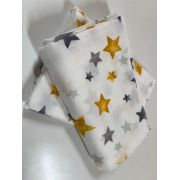 Cearceaf din muselina, 2buc./set, 120x160cm, star yellow Kreis