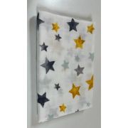 Cearceaf din muselina, 2buc./set, 120x160cm, star yellow Kreis
