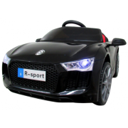 Masinuta electrica cu telecomanda, copii 1-4 ani, scaun din piele, cabrio b4 628 r-sport - negru edeedi628negru