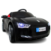 Masinuta electrica cu telecomanda, copii 1-4 ani, scaun din piele, cabrio b4 628 r-sport - negru edeedi628negru