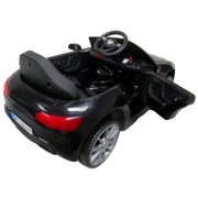 Masinuta electrica cu telecomanda, copii 1-4 ani, scaun din piele, cabrio b4 628 r-sport - negru edeedi628negru
