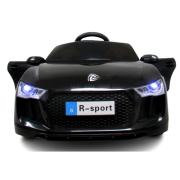 Masinuta electrica cu telecomanda, copii 1-4 ani, scaun din piele, cabrio b4 628 r-sport - negru edeedi628negru