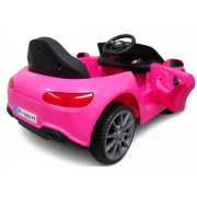 Masinuta electrica cu telecomanda, copii 1-4 ani, scaun din piele, cabrio b4 628 r-sport - roz edeedi628roz