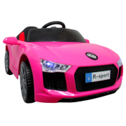 Masinuta electrica cu telecomanda, copii 1-4 ani, scaun din piele, cabrio b4 628 r-sport - roz edeedi628roz