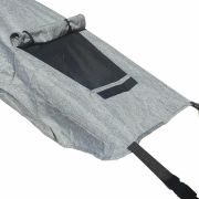 Parasolar cu laterale pentru landou si carucior, Copertina protectie UPF 50+ cu fereastra, Usor reglabil, Rezistent la apa, FreeON, Gri BYN47122