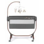 Patut Cu Leganare, Cullami, Co-sleeper 2 In 1, Cu Laterala Culisanta, Cu Setare Unghiulara, Cu Roti, Reglabil In 8 Pozitii Pe Inaltime, Gold Pjb49925182
