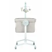 Patut Cu Leganare, Cullami, Co-sleeper 2 In 1, Cu Laterala Culisanta, Cu Setare Unghiulara, Cu Roti, Reglabil In 8 Pozitii Pe Inaltime, Gri Pjb49925168