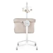 Patut Cu Leganare, Cullami, Co-sleeper 2 In 1, Cu Laterala Culisanta, Cu Setare Unghiulara, Cu Roti, Reglabil In 8 Pozitii Pe Inaltime, Gri Pjb49925168