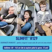 Scaun auto Graco SlimFit i-Size 0-12 ani Midnight ERFGC2117ABMDN000