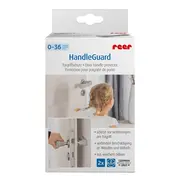 Set 4 protectii clanta usa, din silicon, acoperire completa, Reer HandleGuard 70091