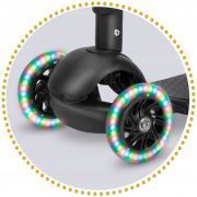 Trotineta 3 in 1 cu roti cu led ricokids cubi 765500 - negru - portocaliu edeedi765500