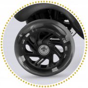Trotineta 3 in 1 cu roti cu led ricokids cubi 765500 - negru - portocaliu edeedi765500