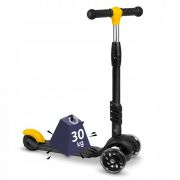 Trotineta 3 in 1 cu roti cu led ricokids cubi 765500 - negru - portocaliu edeedi765500
