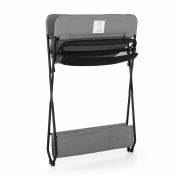 Feedo - Masuta multifunctionala pentru infasat si schimbat scutece, Pliabila, Cu raft pentru depozitare si compartiment lateral, Realizata din fier, panza si in, 80.5 x 67 x 102.5 cm, Gri BYN202206