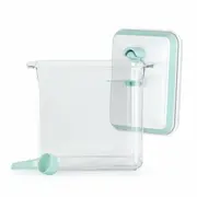 Feedo - Recipient depozitare lapte praf, 1700 ml, Capac etans, Din plastic, Fara BPA, Turcoaz BYN909910