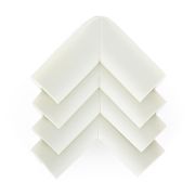 Feedo - Set protectii pentru colturi ascutite, Absorbtie a socurilor, Din spuma, Cu adeziv, 5 x 5 x 2 cm, 4 bucati, Alb BYN243202