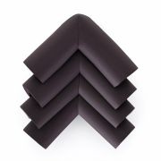 Feedo - Set protectii pentru colturi ascutite, Absorbtie a socurilor, Din spuma, Cu adeziv, 5 x 5 x 2 cm, 4 bucati, Maro BYN243204