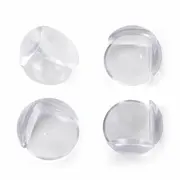 Feedo - Set protectii pentru colturi ascutite, Usor de instalat, 3.6 x 3.6 x 2.7 cm, 4 bucati, Transparent BYN242203