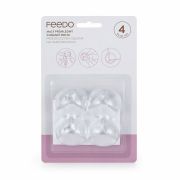 Feedo - Set protectii pentru colturi ascutite, Usor de instalat, 3.6 x 3.6 x 2.7 cm, 4 bucati, Transparent BYN242203