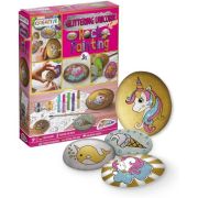 Set pictura pe pietre Glittering Unicorn 12 piese Grafix GR200037 BBJGR200037_Initiala