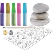 Set pictura pe pietre Glittering Unicorn 12 piese Grafix GR200037 BBJGR200037_Initiala